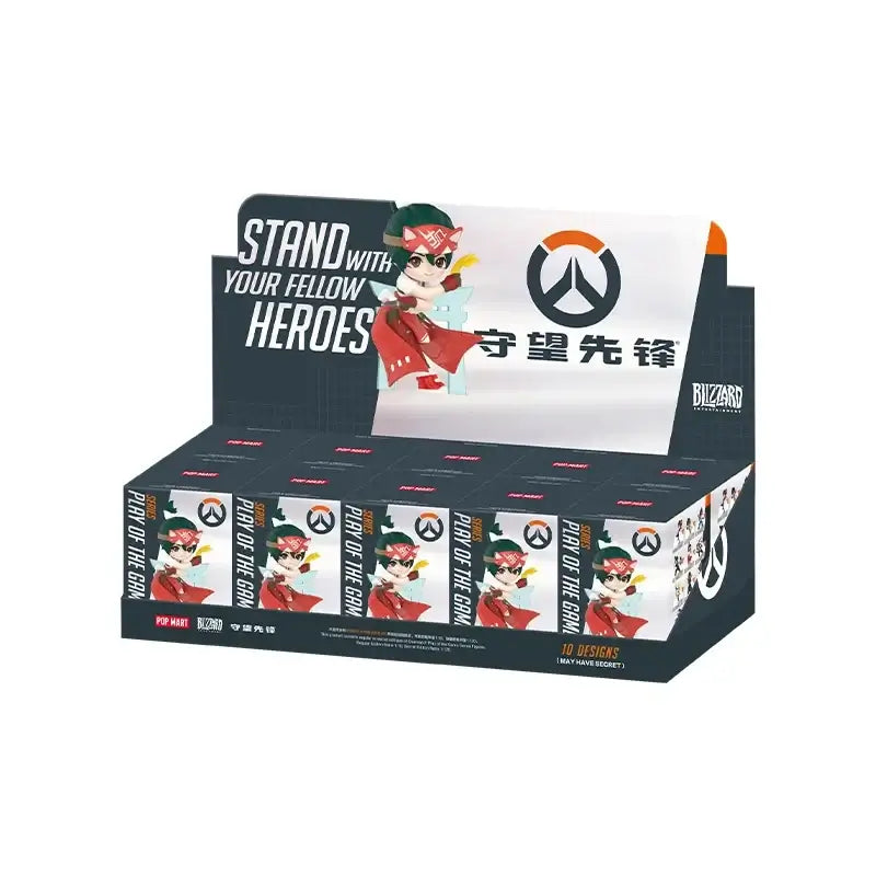 POP MART Overwatch Play of The Game Series Blind Box Mystery Box – urocze zabawki, ozdoby, figurki, dekoracje do domu, modele na biurko i lalki