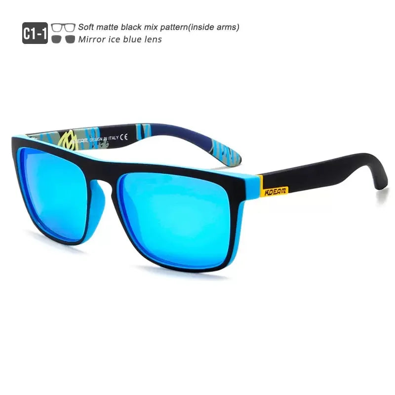 Outdoor Sport Square Myopia Lens Prescription Sunglasses Men Polarized Driving Anti-Glare Myopes Lunettes 0 -0.5 -0.75 To -6.0
