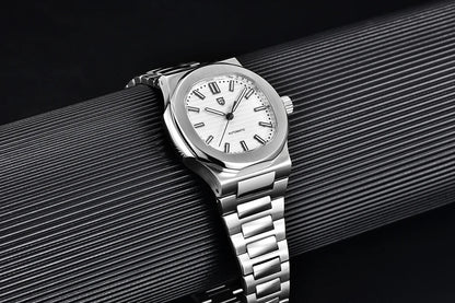 PAGANI DESIGN 2026 New Luxury Automatic Watch  Men Mechanical Wristwatch Stainless Steel Sapphire glass 40MM Barrel dial Watch