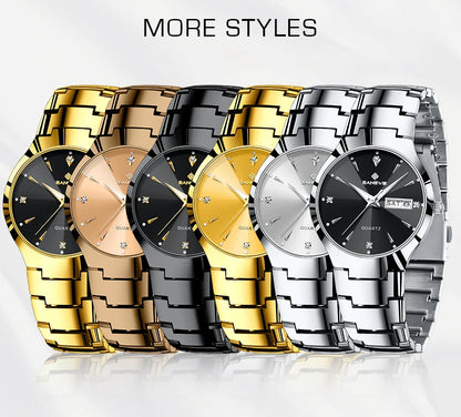 BANGWEI 2026 NEW Women's Watch Fashion Waterproof Luminous Elegant Weekly Calendar Exquisite women's quartz wrist watch reloj