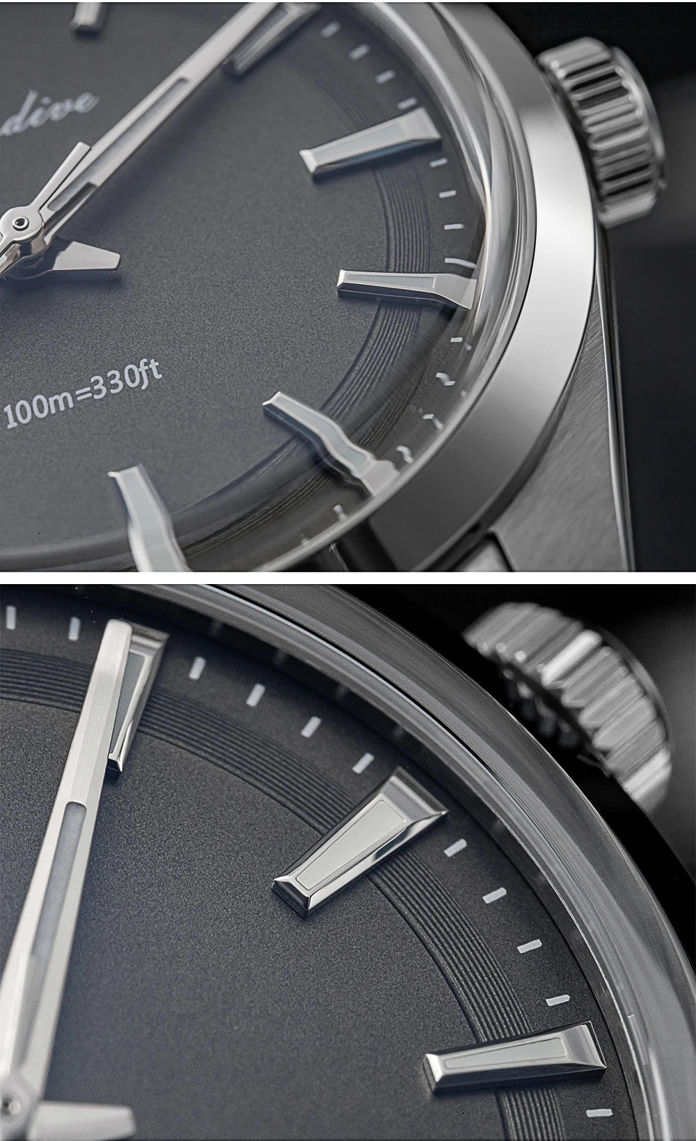 ADDIESDIVE 2024 New AD2066 Men's Watches Bubble Mirror Pot Cover Glass Stainless Steel Waterproof  Quartz Watch Man reloj hombre