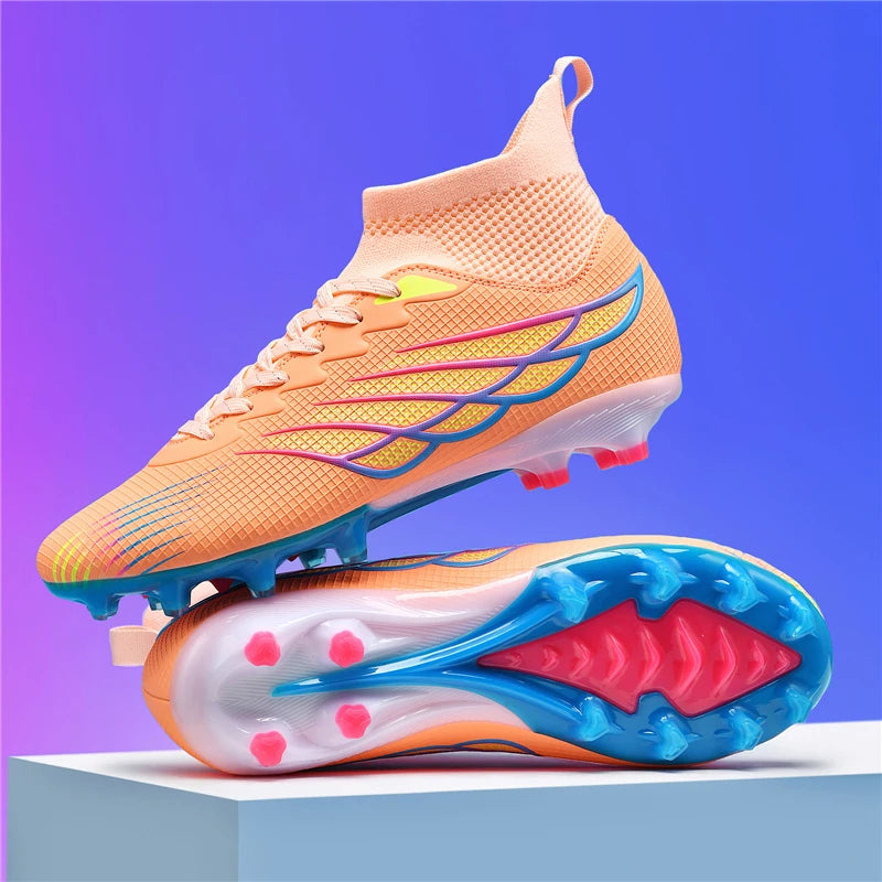 Chaussures de Football antidérapantes pour hommes, bottes de Football TF/FG, respirantes, pour l'extérieur, basses, antidérapantes, baskets de sport
