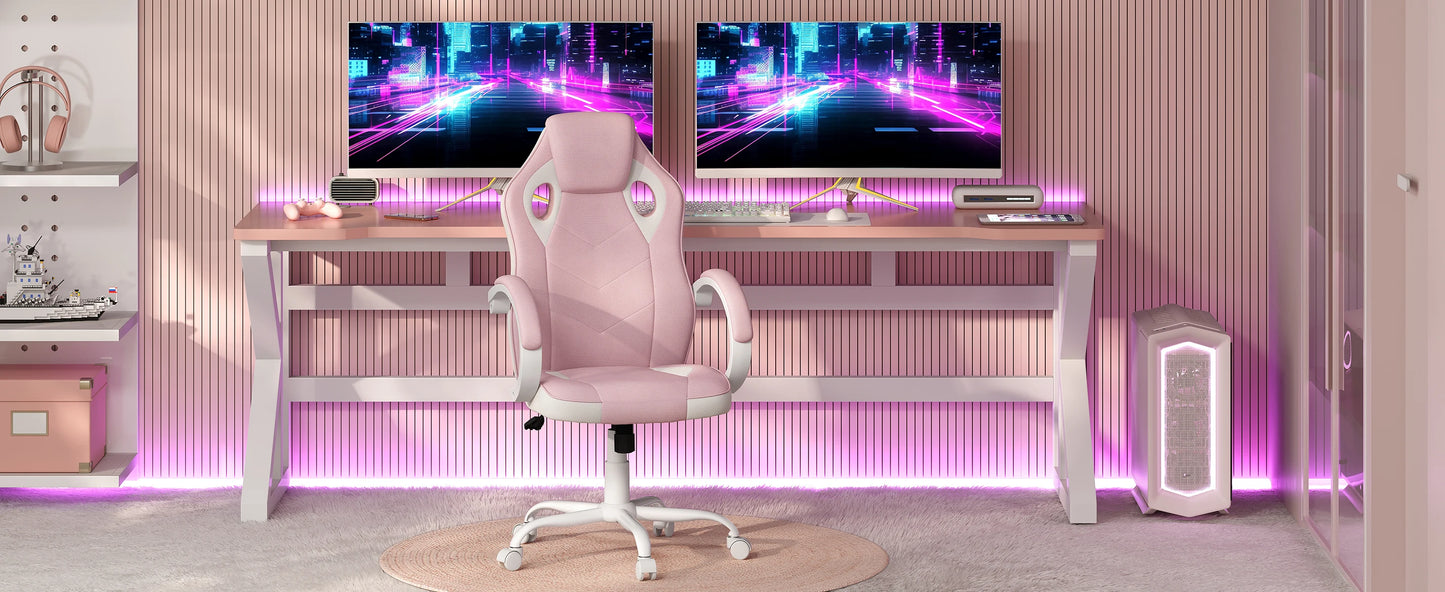WOLTU Ergonomic Design Gaming Chair Gamer Armchair Office Computer Chair Tilt Mechanism Adjustable Height 360° Swivel High Back