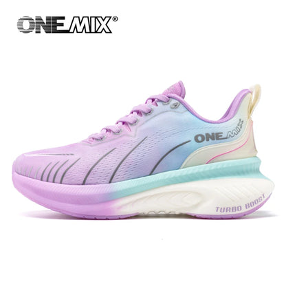 Zapatillas de running ONEMIX con nueva amortiguación para hombre, aptas para corredores de peso elevado, deportivas con cordones para mujer, antideslizantes, de exterior, zapatillas atléticas masculinas
