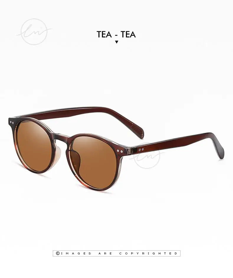 Ochelari de soare LM Retro rotunzi pentru femei și bărbați, ultralegeri, din TR90, polarizați, unisex, pentru șofat, ochelari de soare vintage, UV400, Gafas De Sol