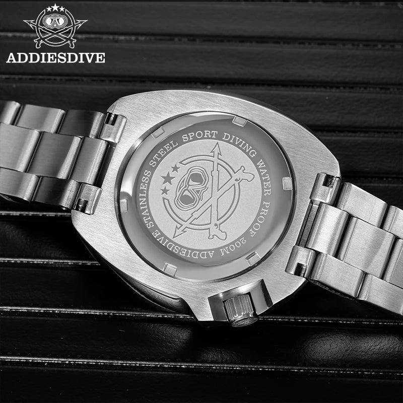 ADDIESDIVE Men's Luxury Watch 20Bar Waterproof  Display AD2511 Sapphire Glass Reloj Hombre BGW9 Super Luminous Quartz Watches