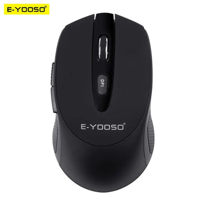 E-YOOSO E-1020 USB 2.4G Wireless Gaming Noiseless Mute Office Mouse 2400 DPI Optical Game Mice Ergonomic for Laptop PC Computer