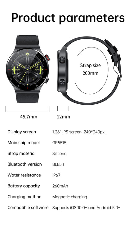Luxury QW33 Smart Watches Men NFC Wireless Call Fitness Waterproof Sports Wrist Intelligent Smartwatches for Women Android 2026