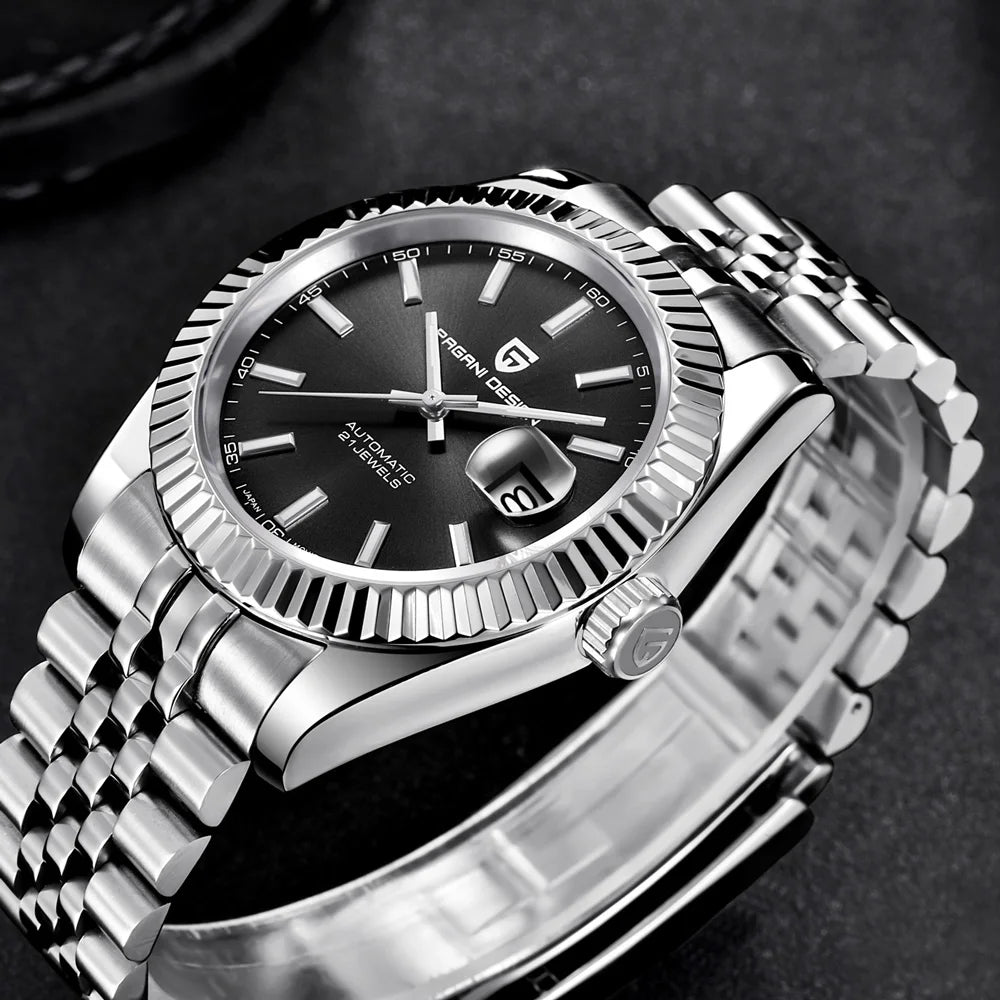 2026 New PAGANI DESIGN Watches Luxury Gold And Silver Mechanical Watches For Men Stainless Steel Sapphire Mirror Automatic Watch