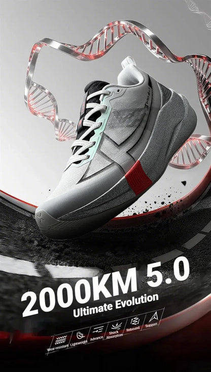 Xtep 2000km 5.0 Running Shoes Soft Universal Sneakers Cushion Durable Jogging Wear-Resistant Lightweight Shoes 874119110023