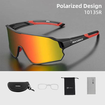 Ochelari de soare polarizați ROCKBROS, ochelari de protecție pentru sport, ochelari pentru bicicletă, drumeții în aer liber, camping, golf, ochelari de ciclism, UV400