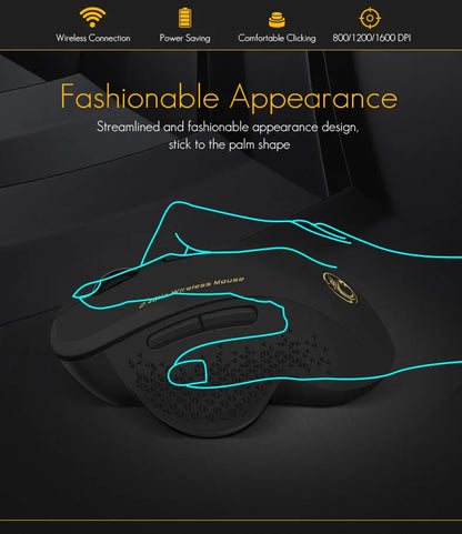 UTHAI G6 Laptop Accessories Ergonomic Design 2.4G Wireless Mouse Business Office Gift Smart 6-Button Gaming Mouse