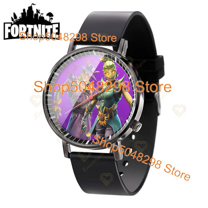 Relógio de Pulso Fortnite para Homem e Mulher, Relógio com Estampado Battle Game, Novidade 2025, Relógio de Quartzo Feminino, Presentes de Aniversário para Crianças