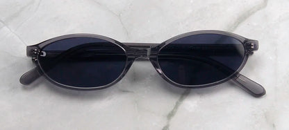 Ochelari de soare mici, ovali, din acetat, la modă, pentru femei, în stilul anilor '90; ochelari de soare vintage pentru bărbați; ochelari polarizați la modă, cu protecție UV400
