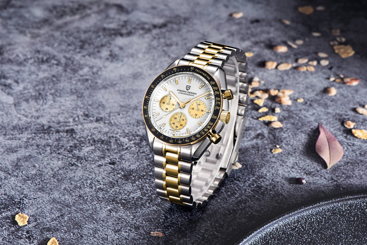 PAGANI DESIGN 2026 New Mens Watches Panda Moon Watch Luxury Quartz Watch For Men Automatic Date Sport Chronograph Wristwatch Men
