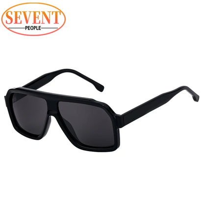 Ochelari de soare clasici, supradimensionați, pătrați, pentru bărbați, de lux, la modă, cu ramă metalică mare, ochelari de protecție, ochelari de soare eleganți pentru doamne