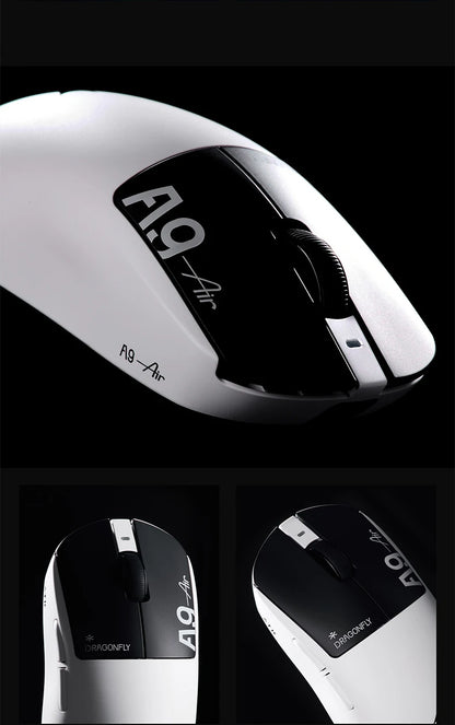 Mouse da gaming wireless ATK Dragonfly A9 Ultimate A9 Air PAW3950 ultraleggero ergonomico per e-sport FPS Gamer CSGO A9 Ultra