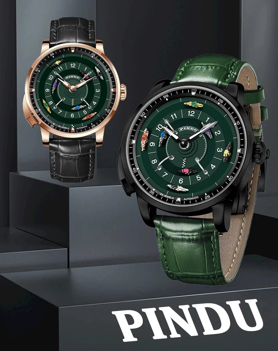 Pindu Horse Gambling Series Men's Full Automatic Mechanical Watch European Racing Roulette Entertainment Design Party Watch