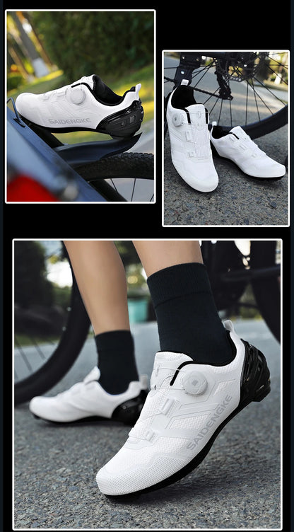 Unisex New Cycling Shoes Professional Lightweight Luxury Original Road Rubber MTB Racing Bicycle Fashion Bike Street Sports