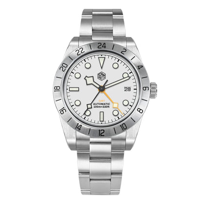 San Martin New 39mm NH34 BB GMT Automatic Mechanical Watch Sport Watch Sapphire Luminous Waterproof 100m for Men Watch SN0054