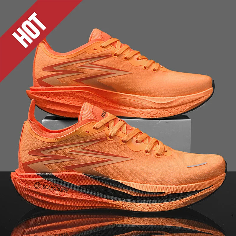 NEW Running Shoes Carbon Board Marathon Men Sports Breathable Lightweight Women's Comfortable Athletic Nonskid Sneakers Casual