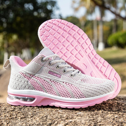 New summer rebound women's sports shoes, lightweight shock-absorbing running shoes, marathon foot protection balance walking shoes