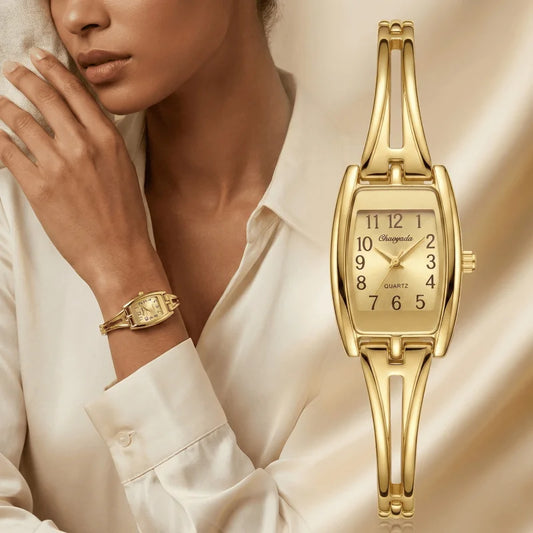 New Women's Bracelet Watch Top Brand Fashion Golden Quartz Ladies Watch Luxury Elegant Female Clock Gift for Woman Reloj Mujer