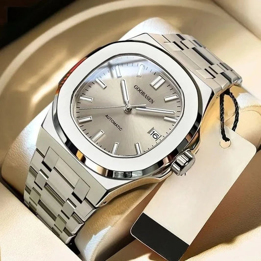 New 2025 Men's Automatic Watch Luminous Man Watches Steel Strap Waterproof Wristwatches Men's Luxury Brand Watch