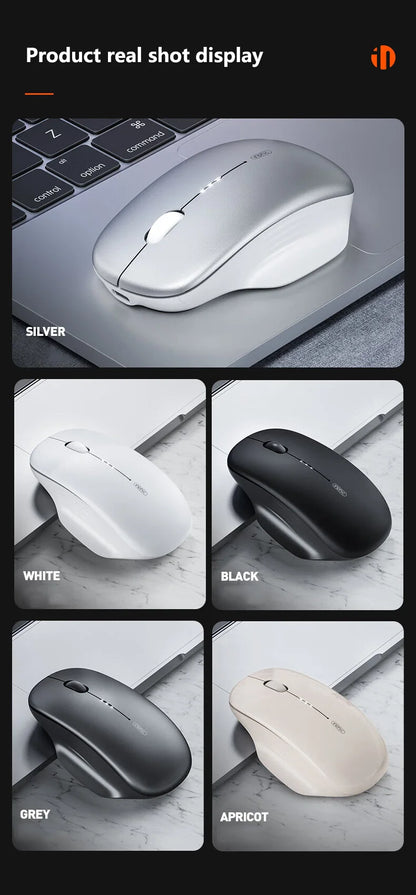 Inphic M1 Second-generation 2.4G Wireless Mouse Type-C Rechargeable Silent Office Mouse Ergonomics Battery Level Display