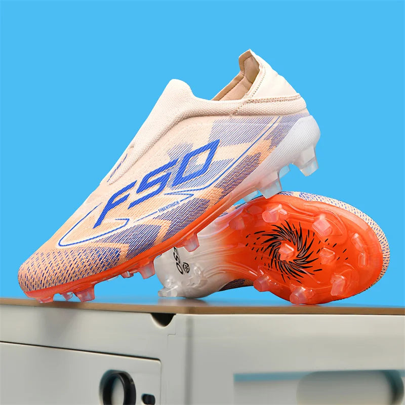 New Men's Football Boots Ultralight Sport Indoor Cleats Soccer Shoes Grass Adult Non-Slip Non Slip Fg Turf Futsal Comfortable
