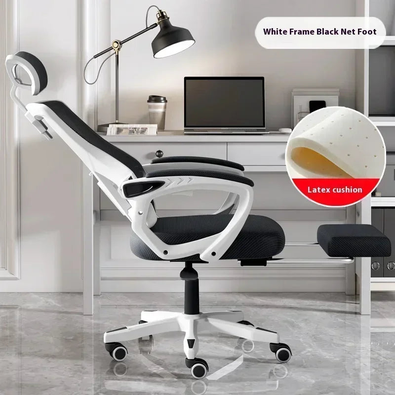Office Chair Gaming Desk Ergonomic Computer Adjustable Armrests 3D Headrest Chair Lift Chair Back Can Tilt Back with Foot Pedals