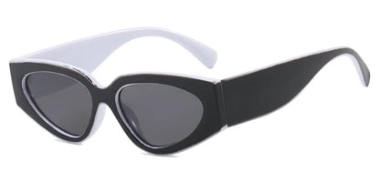 Ochelari de soare negri cu rame groase, model „Cat Eye”, pentru femei – ochelari de soare vintage la modă, ochelari clasici pentru doamne