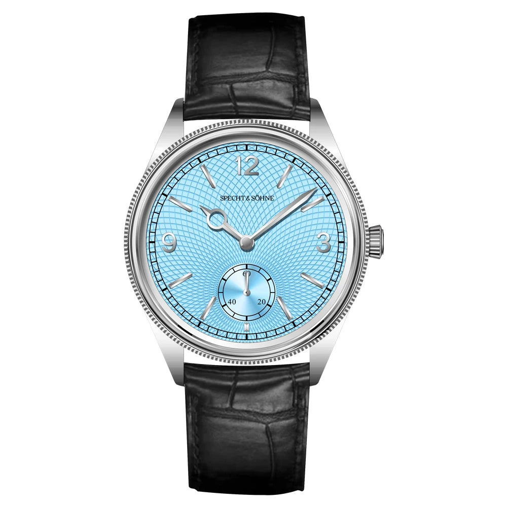 New Specht & Söhne 1908 Classic Men's Watches Mechanical Watch Genuine Leather Stainless Steel Business Wristwatch Waterproof