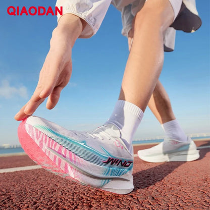 QIAODAN Men's Trail Running Shoes 2026 WIND 4 Jogging Sport Shoes GYM Mesh Breathable Athletic Running Sneakers QDB023262298