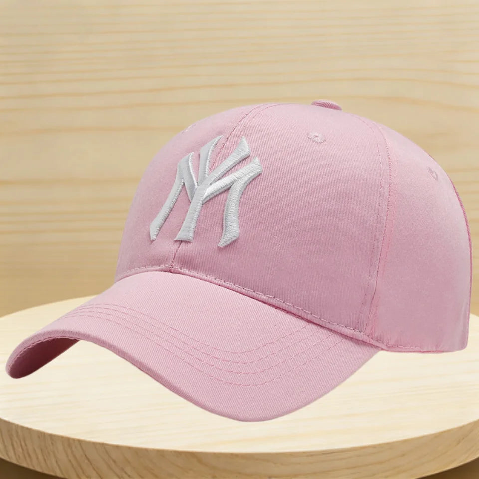 Vintage NY Logo Embroidery Baseball Cap, Casual Cotton Adjustable Dad Hat, Streetwear Hip Hop Sun Hat for Men Women Daily