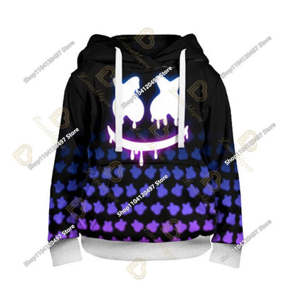Sweatshirt med Fortnite-tryck för barn 2-14Y, huvtröja för pojkar och flickor, Harajuku-modejacka, barnkläder för spel och cosplaykostym