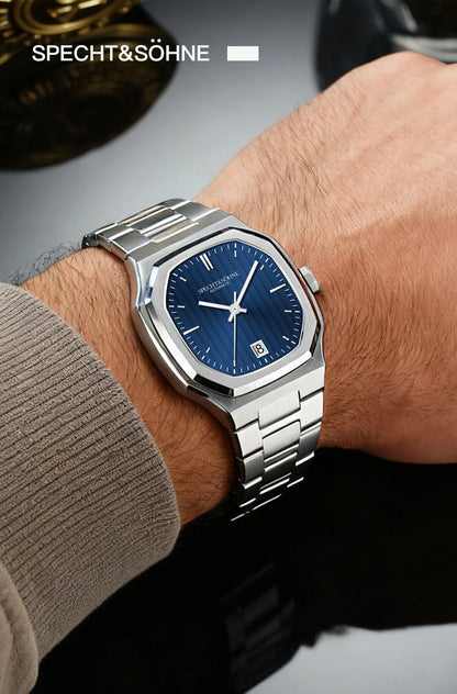 2026 New Luxury Specht & Söhne Watch 37MM Automatic Watches For Men 8215 Movt Sapphire Crystal Stainless Steel 50M Waterproof