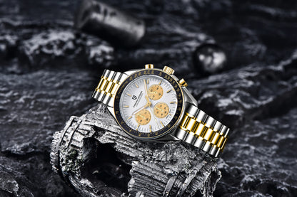 PAGANI DESIGN 2026 New Mens Watches Panda Moon Watch Luxury Quartz Watch For Men Automatic Date Sport Chronograph Wristwatch Men