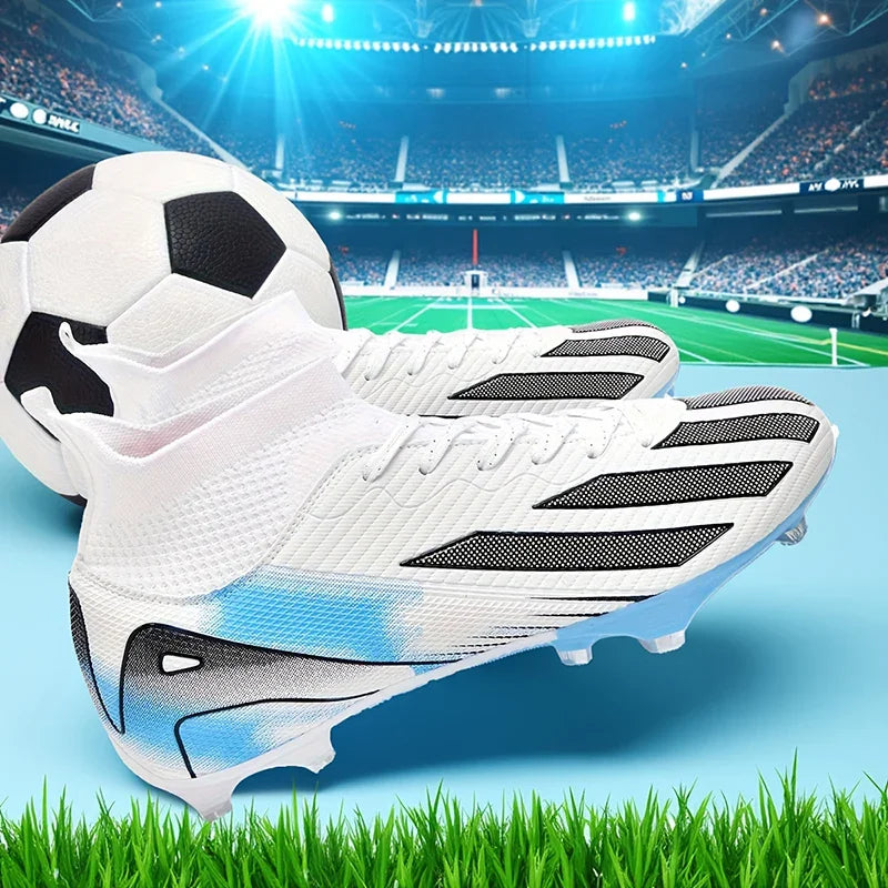 Ghete de fotbal pentru bărbați, crampoane pentru băieți, încălțăminte de fotbal ultraușoară sport, pentru adulți, profesională, antiderapantă și confortabilă, pentru antrenament și meciuri pe iarbă