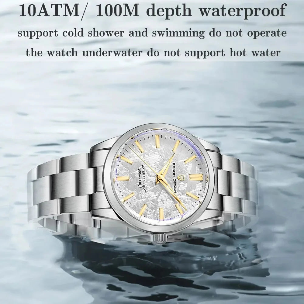 PAGANI DESIGN 40MM Men Quartz Watches Japan TMI VH31 Luxury Business Sapphire 316L Stainless Steel 100M Waterproof Watch For Men
