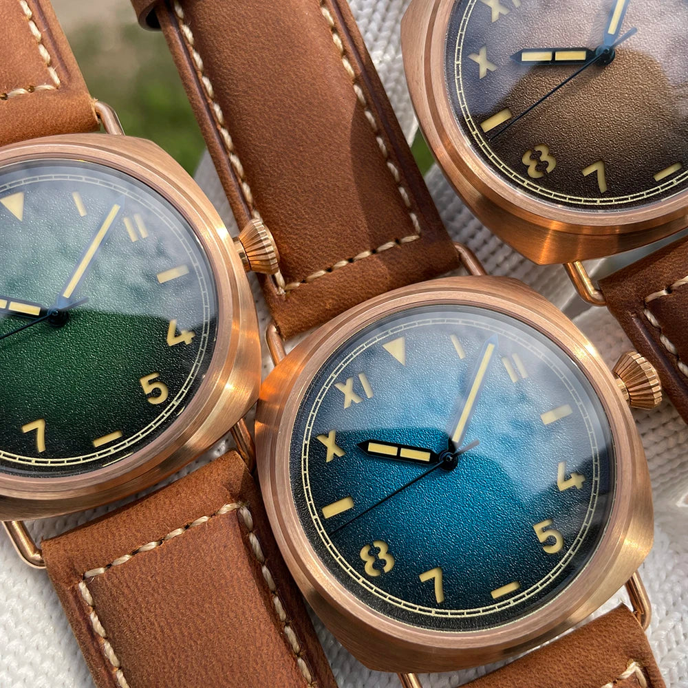 STEELFLIER Official SF760S Luxury Bronze Mechanical Watch NH35 Movement Sapphire Crystal Swiss Luminous 20Bar Waterproof Wristwatch