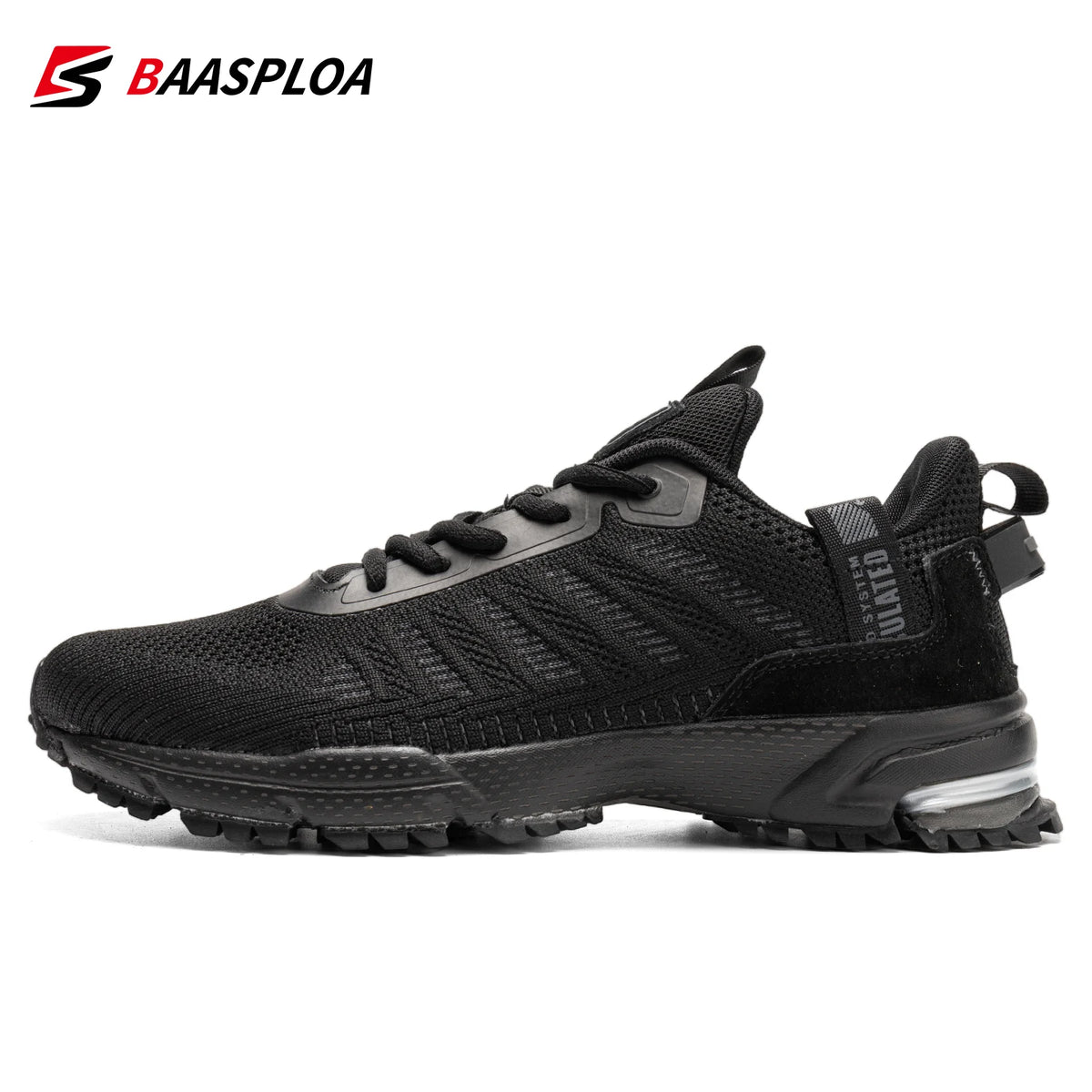 Baasploa – baskets de course pour hommes, grande taille 41-48, nouvelles chaussures de sport en maille respirante, chaussures classiques décontractées, antidérapantes, confortables pour l'extérieur