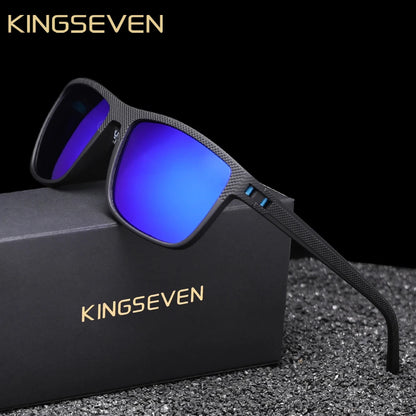 Ochelari de soare polarizați KINGSEVEN pentru bărbați, cu protecție UV400, ochelari dreptunghiulari, ochelari pentru pescuit, conducere și vacanță