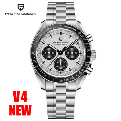 PAGANI DESIGN 2026 New Mens Watches Panda Moon Watch Luxury Quartz Watch For Men Automatic Date Sport Chronograph Wristwatch Men