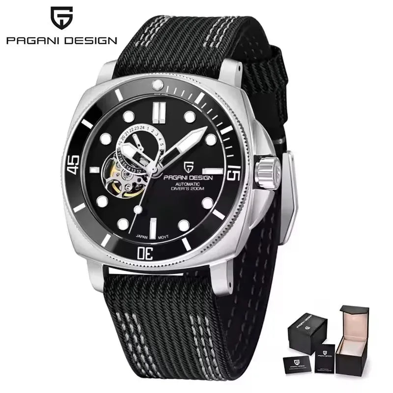 PD1736 PAGANI DESIGN 2025 Men Automatic Mechanical Watches Casual Fashion Sapphire Stainless Steel Diving TMI NH39 Reloj Hombre
