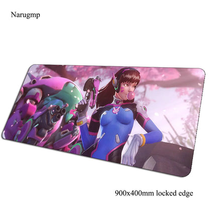 Podkładka pod mysz Overwatch, mata na biurko 900x400x3mm, duża gamingowa podkładka pod mysz i klawiaturę, prezent dla gracza PC na urodziny