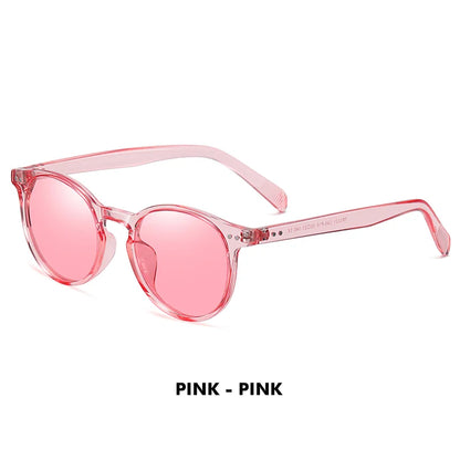 Ochelari de soare LM Retro rotunzi pentru femei și bărbați, ultralegeri, din TR90, polarizați, unisex, pentru șofat, ochelari de soare vintage, UV400, Gafas De Sol