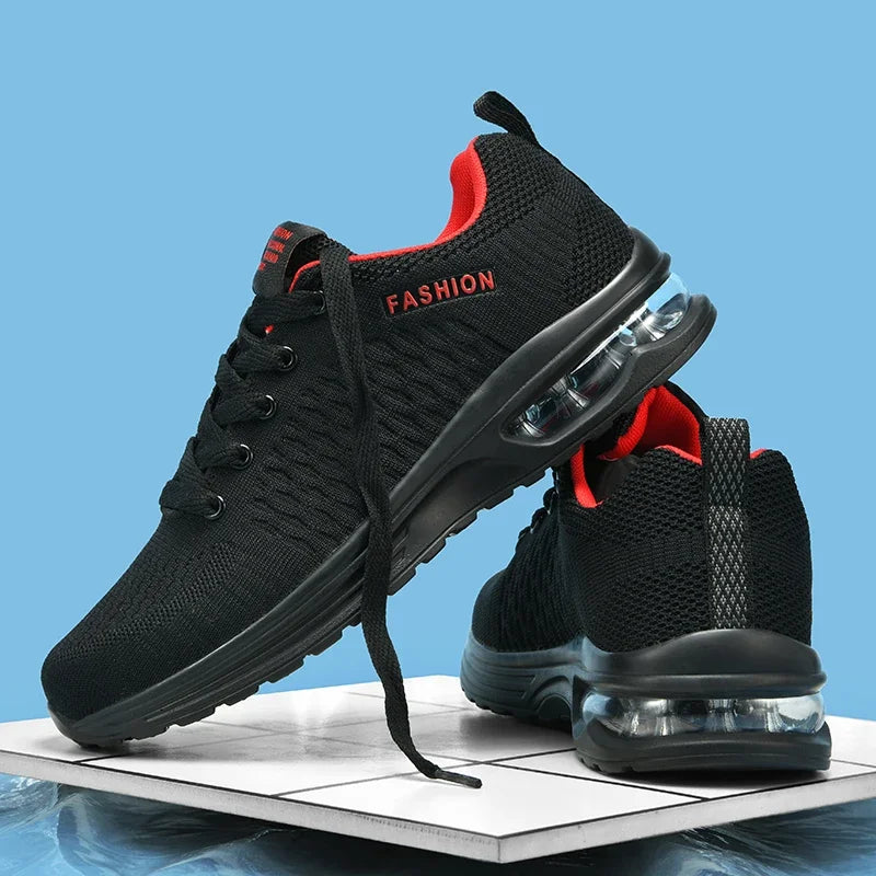 Men's Running Shoes Outdoor Sports Casual Mesh Tennis Shoes, Lace-Up Lightweight Gym Jogging Shoes for Men, 2025 New Male Sneakers