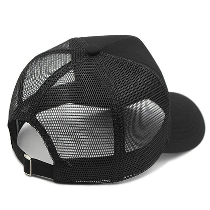 2024 Adult Summer Cotton Trucker Hat Lady Mesh Sun Hats Big Hat Men Plus Size Baseball Caps 55-60cm 60-65cm