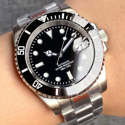 200m Waterproof Miyota8215 Automatic Men's Watch Diver Watches 40mm Mechanical Movement Luminous Jubilee Strap Glide Lock Buckle
